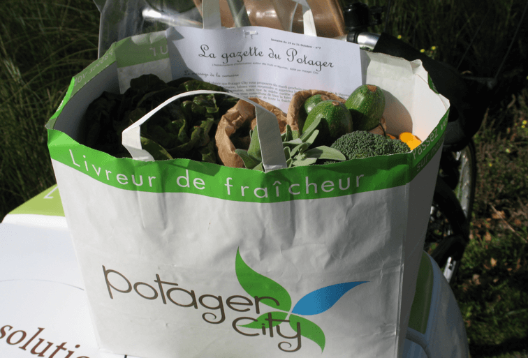 Les premiers paniers de fruits et légumes de Potager City